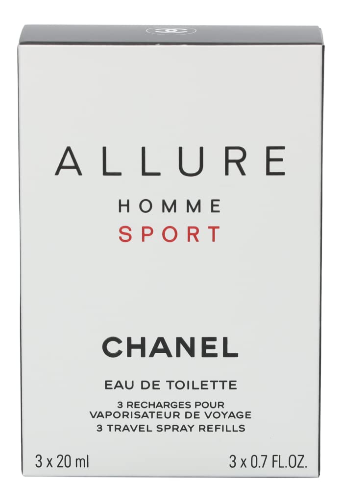 Allure Sport by Chanel for Men, Eau De Toilette Spray, 3.4 Ounce
